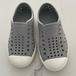 Two pair of native shoes , size 8